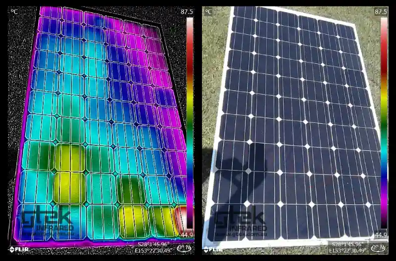 rs solar panels thermal imaging inspections